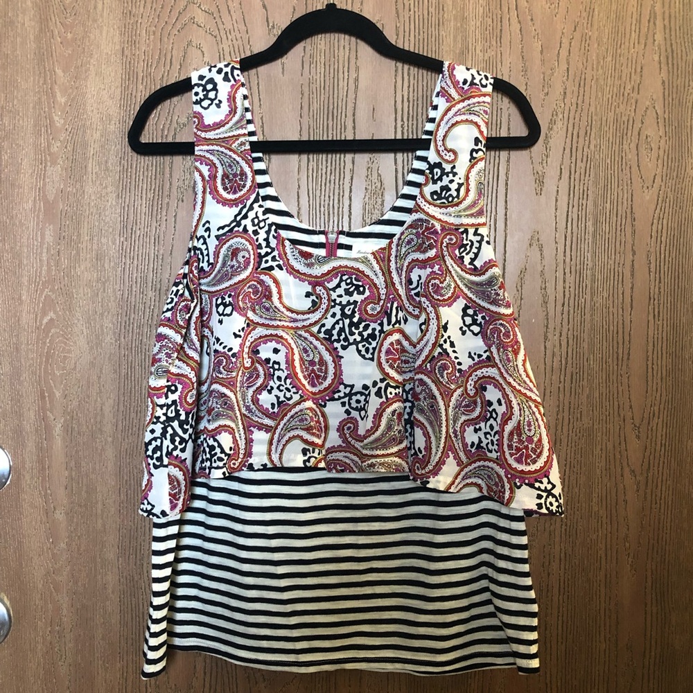 Anthropologie Meadow Rue Paisley Top